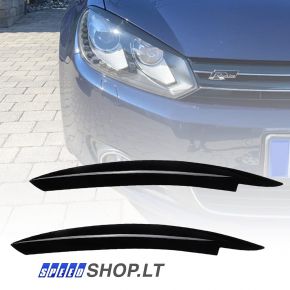 Golf 6 priekinių žibintų apdaila (juoda)